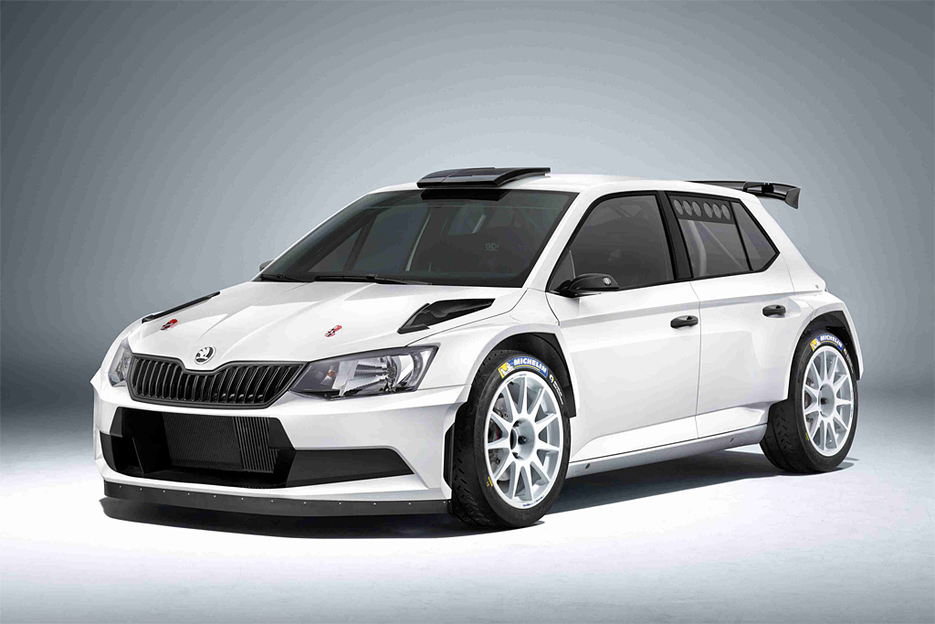 Det er en Skoda Fabia R5 som denne, at Kristian Poulsen gør comeback til rallysporten. Det sker den 7. august i Fårvang.